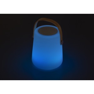 Plastic LED speaker Luna, white (Speakers, radios)