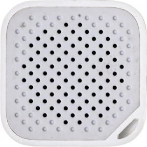Plastic speaker with selfie shutter, white (Speakers, radios)