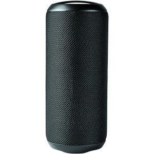 Rugged fabric waterproof Bluetooth(r) speaker, solid black (Speakers, radios)