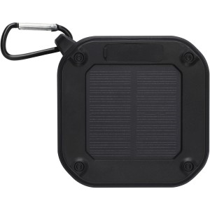 Solo 3W IPX5 RCS recycled plastic solar Bluetooth(r) speaker (Speakers, radios)