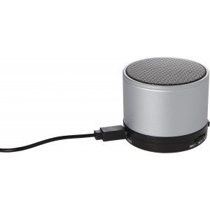 Wireless speaker, silver (Speakers, radios)