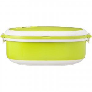 Spiga 750 ml microwave safe lunch box, Lime,White (Plastic kitchen equipments)