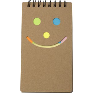 Cardboard sticky note set Kim, brown