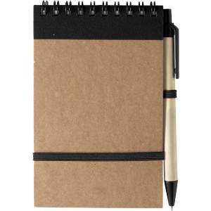 Cardboard notebook Emory, black