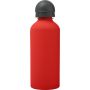 Aluminium bottle Margitte, red