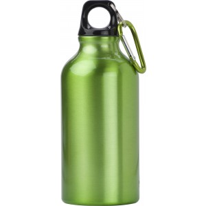 Aluminium bottle Santiago, light green (Sport bottles)