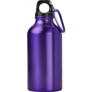 Aluminium bottle Santiago, purple (Sport bottles)