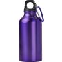 Aluminium bottle Santiago, purple