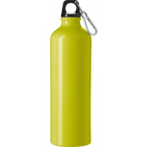 Aluminium flask Gio, yellow (Sport bottles)