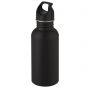 Luca 500 ml stainless steel sport bottle, Solid black