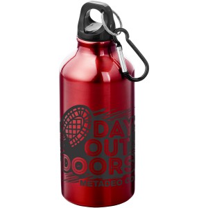 Oregon 400 ml sport bottle with carabiner, Red (Sport bottles)