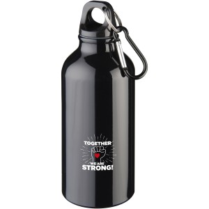 Oregon 400 ml sport bottle with carabiner, solid black (Sport bottles)