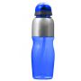 PS and stainless steel bottle Emberly, cobalt blue