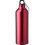 Recycled aluminium bottle (750 ml) Makenna, red