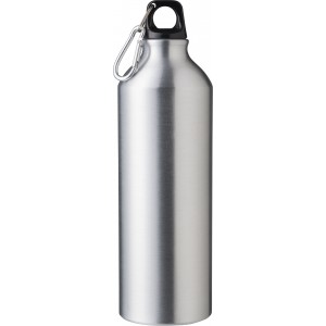 Recycled aluminium bottle (750 ml) Makenna, silver (Sport bottles)