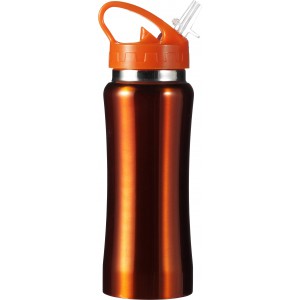 Stainless steel bottle Serena, orange (Sport bottles)
