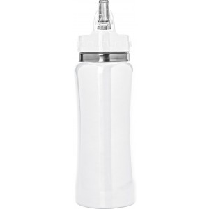 Stainless steel bottle Serena, white (Sport bottles)