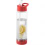 Tutti frutti bottle with infuser, Transparent,Red