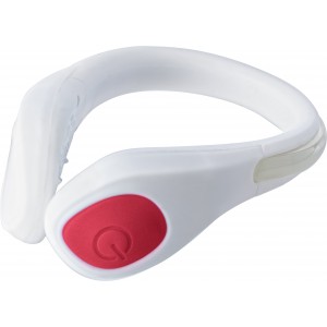 ABS and silicone shoe clip Rosanna, white/red (Sports equipment)