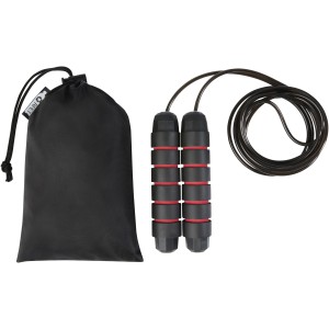 Austin soft skipping rope in recycled PET pouch, Red (Sports equipment)