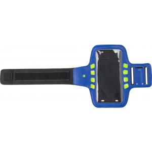 Neoprene mobile phone holder Melina, blue (Sports equipment)