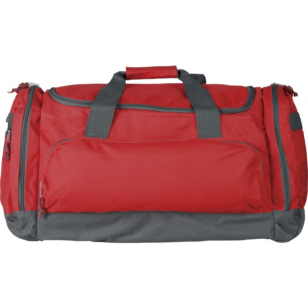 Printed Sports/travel bag, red (Travel bags)