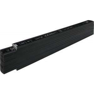 Wooden Stabila foldable ruler Gloria, black