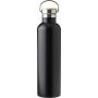 Stainless steel double walled bottle Damien, black