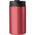 Stainless steel double walled cup Gisela, red (8385-08)