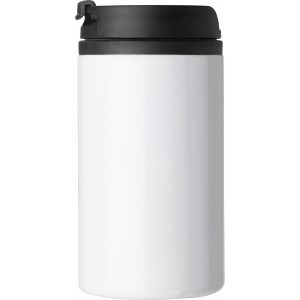 Stainless steel double walled cup Gisela, white (Thermos)