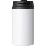 Stainless steel double walled cup Gisela, white (8385-02CD)