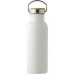 Stainless steel double-walled drinking bottle Odette, white (668130-02)