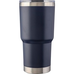 Stainless steel double-walled drinking mug 590 ml Arnold, bl (Mugs)