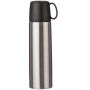 Stainless steel double-walled flask Jan, silver