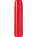 Stainless steel double walled flask Quentin, red (4668-08)