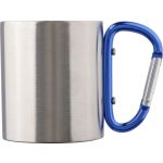Stainless steel double walled mug Nella, cobalt blue (8245-23)