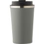 Stainless steel double-walled mug Sofia, grey