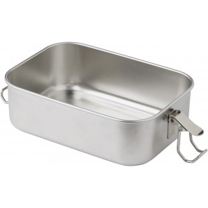 Stainless steel lunch box Reese, silver (Metal kitchen equipments)