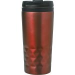 Stainless steel mug Lorraine, red (8240-08)