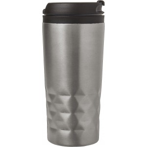 Stainless steel mug Lorraine, silver (Glasses)