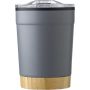 Stainless steel travel mug Sophia, grey