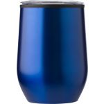 Stainless steel travel mug Zoe, navy (970767-536)