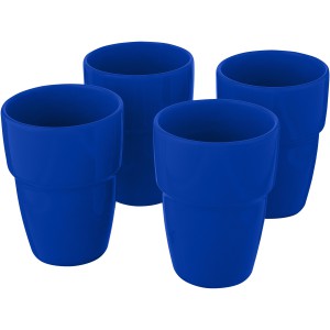 Staki 4-piece 280 ml stackable mug gift set, Medium blue (Glasses)