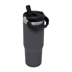 Stanley 890 ml IceFlow(tm) flip straw tumbler, Charcoal (Thermos)