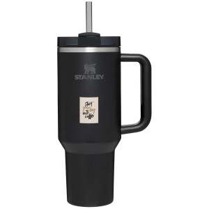 Stanley Quencher H2.0 1200 ml tumbler, Solid black (Thermos)