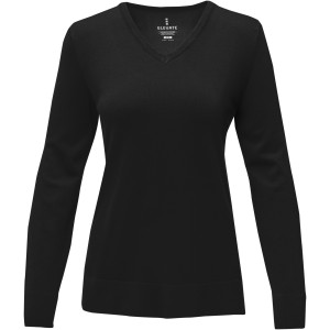 Stanton women's v-neck pullover, Solid black (Pullovers)