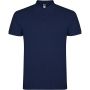 Star short sleeve kids polo, Navy Blue