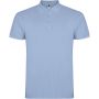 Star short sleeve kids polo, Sky blue