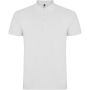 Star short sleeve kids polo, White