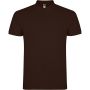 Star short sleeve men's polo, Chocolat